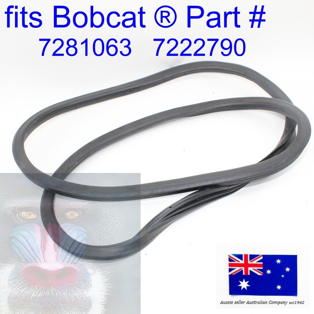 for Bobcat Front Door Glass Rubber Seal 7281063 7222790 T450 T550 T590 T595 T630