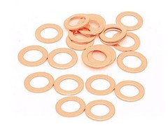 LuoQiuFa M14 Flat Washer Copper Sealing Ring, Inner 21 millimeters,