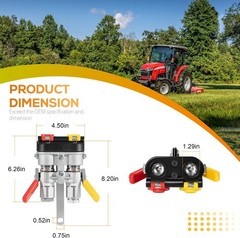 For Pioneer 9500-4 Hydraulic Break-Away Coupler Kit Agricultural Tractor Clamp