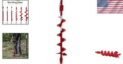 Fishtail Point Earth Auger – 6-Inch Diameter, 36-Inch Long