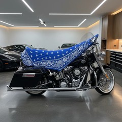 THIGHBRUSH® – AZUL – Water Repellent Motorcycle Cover and Sunshade
