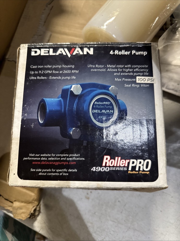 4 Roller Pump – Delavan RollerPRO® 4900C 100 PSI 9.2 GPM. CI, CW, 5/8″