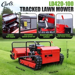 15HP Remote Control Lawn Mower Crawler Brush Cutter 65° Climbing