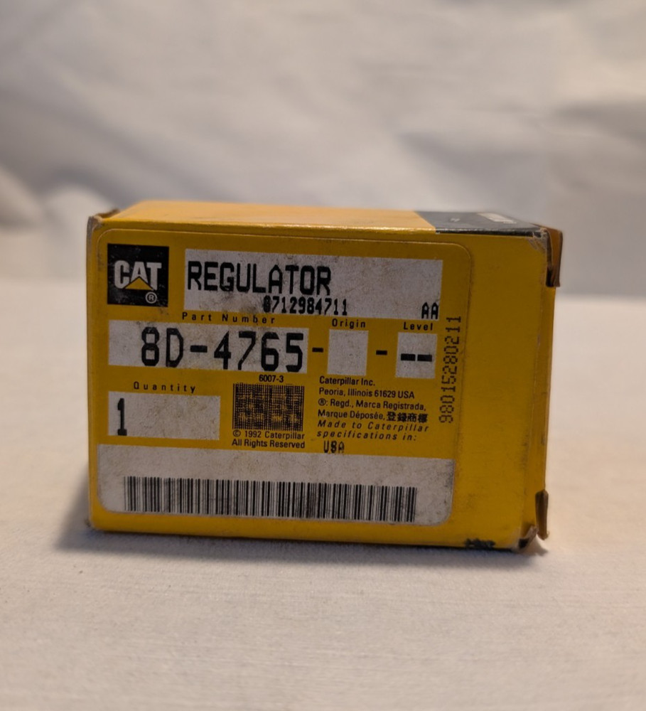 Original CAT 8D-4765 Regulator New NOS 8D4765 Original Box NORGREN Regulator