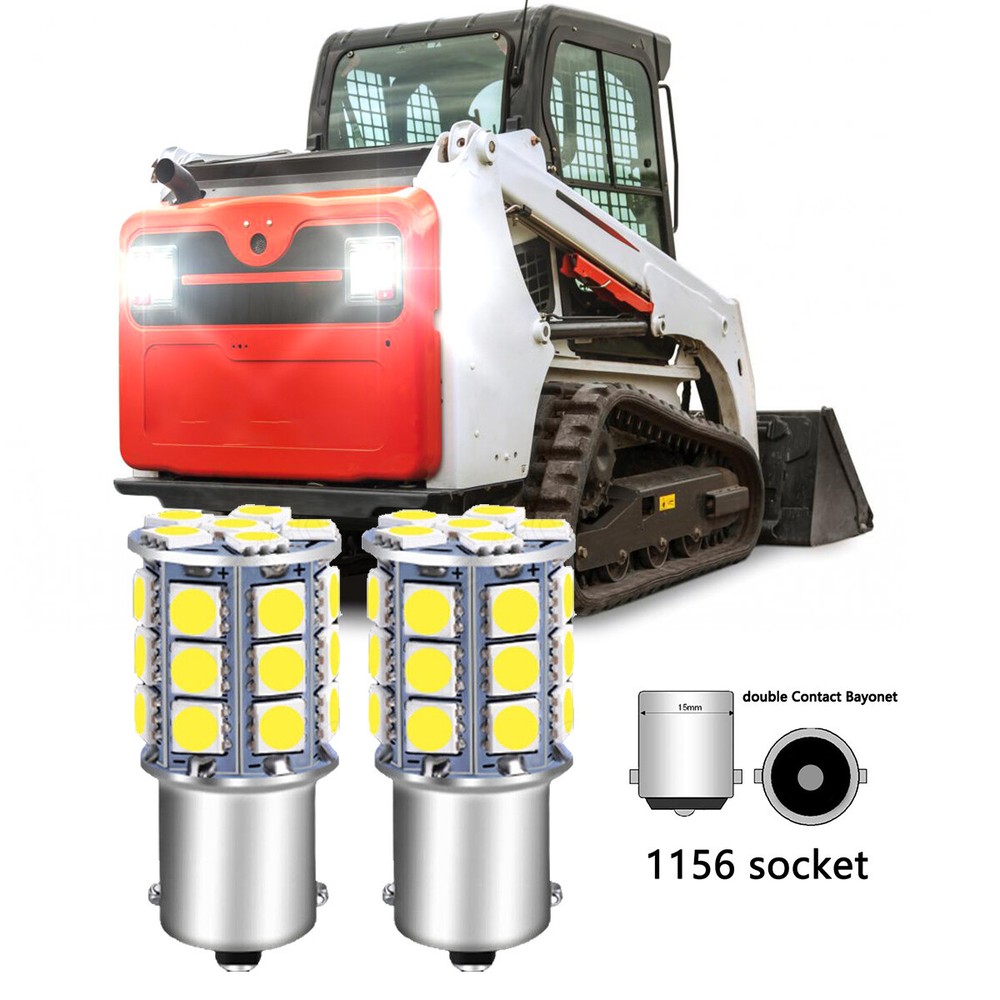 2 Bright LED light bulbs For Bobcat T590, T595, T630, T650, T750 Rear work light