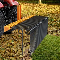 60 in Straw Needle Rake, 3 Point Landscape Rakes Powder Coated Steel Pine