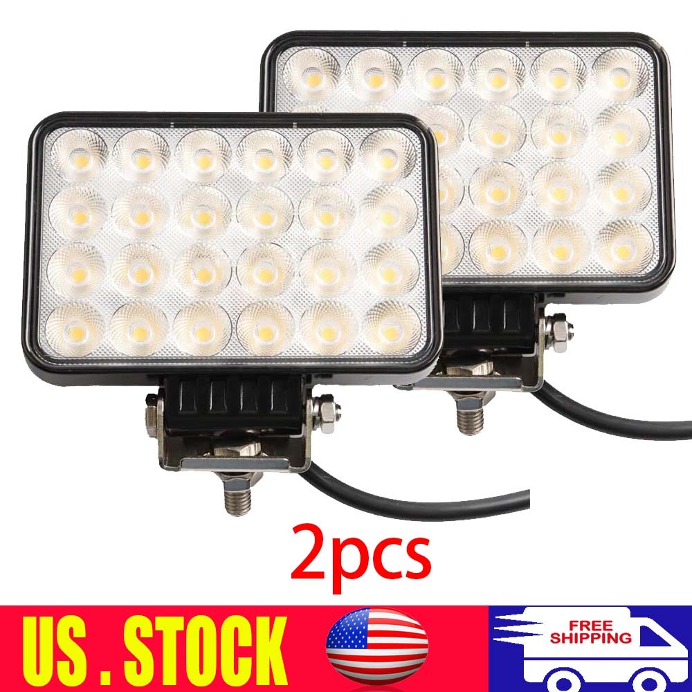 2x 72w LED Work Lights Combo Driving Lamp For Truck ATV UTV 4X4 Offroad