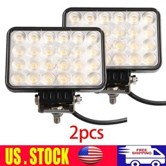 2x 72w LED Work Lights Combo Driving Lamp For Truck ATV UTV 4X4 Offroad