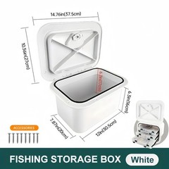 Marine Boat Storage Box Embedded Console Organization Box for Bait Fishing Gear