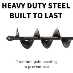 ERYTLLY Auger Drill Bit for Planting 2.5 x16.5inch,Garden Auger Spiral Bulb P