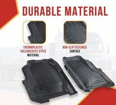 Semi Truck Floor Mats Liners Fits w/ Freightliner M2-106, M2-112 – 2 Pcs