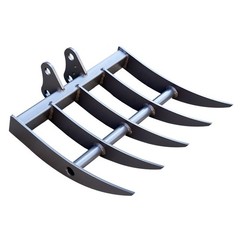 HUAYEE Mini Excavator 500mm Rake Attachment for 1-3 ton Digger with pinsx2