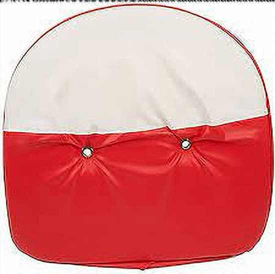 T295RW19 Red & White Tractor 19″ Pan Seat Cushion