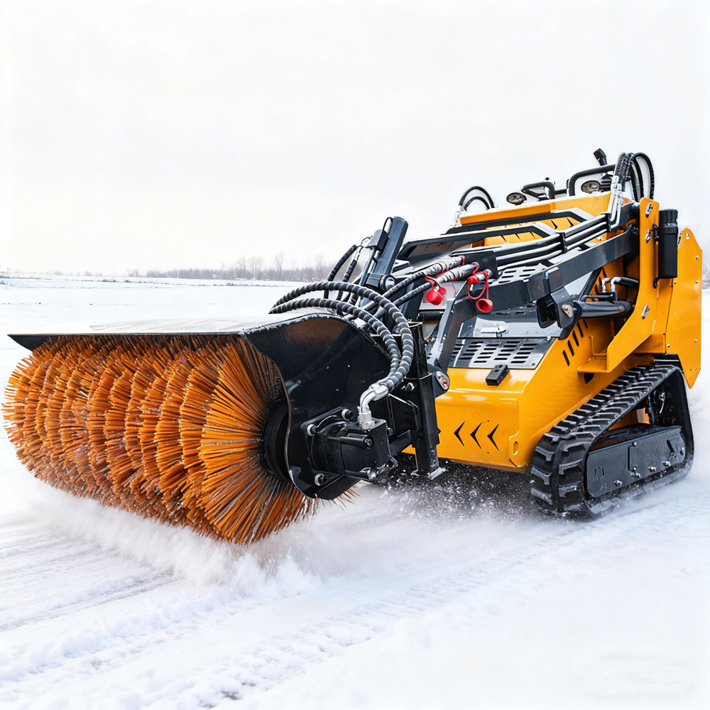 51” Snow Cleaner Angle Broom Sweerper Snow Brush Fit Toro Dingo Mini Skid Steer