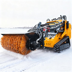51” Snow Cleaner Angle Broom Sweerper Snow Brush Fit Toro Dingo Mini Skid Steer