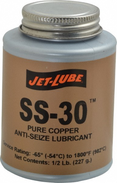 Jet-Lube 0.5 Lb Can High Temperature Anti-Seize Lubricant Copper, -65 to 1,80…