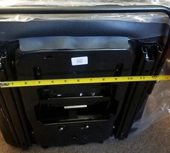 Forklift/Tractor Suspension Seat w/Adjustable Armrest Made in Black Leatherette.