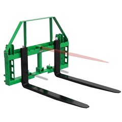 4000 Lbs Quick Attach Pallet Forks Frame w/ 48″ Fork Blade 2″ Hitch Receiver