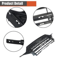 Front Bumper Grille Upper Matte Black Mesh for Explorer 2020-2021