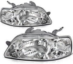 Headlight Pair 2004-2008 Aveo Aveo5 Htch Titan Clear Chrome Hsg No Bulbs96540253