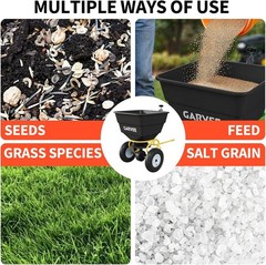 Heavy Duty 110lb Tow Behind Broadcast Spreader ATV Garden Tractor Seed Spreading