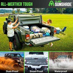 Jeep Gladiator Soft Tonneau Cover 5ft Trifold Alien Sunshade