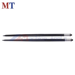 Black Hay Spike Bale Spear 49″ 4500lbs Capacity Spike Fork Fit For Tractor 2 Pcs