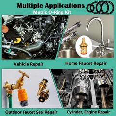 1020 Pcs O Ring Kit 20 Size Nitrile Rubber O Ring Assortment Set for Car Auto