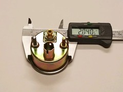 New TRACTOR Oil Amp Temperature Gauge Set W/ CHROME BEZEL for MANY Brands 2″