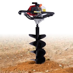 63CC 2-Stroke Gasoline Hole Digger, 3HP Lawn Drilling Machine, Post Hole Digger