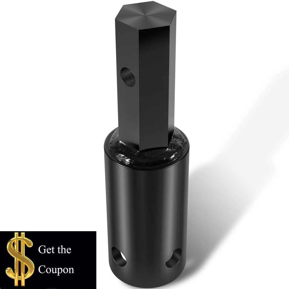Auger Adapter Conversion 2-9/16 inch female Round to 2 inches Male Round