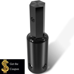 Auger Adapter Conversion 2-9/16 inch female Round to 2 inches Male Round