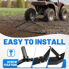 Driveway Drag Tow Behind Drag Harrow 72” Width, Steel Gravel Grader For ATV,UTV