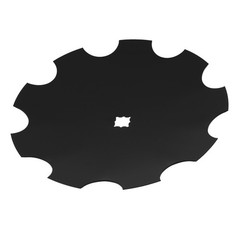 1 pcs 18″ Disc Harrow Blade 3.5mm 9-Gauge Notched For 1″ OR 1-1/8″ Square Axle