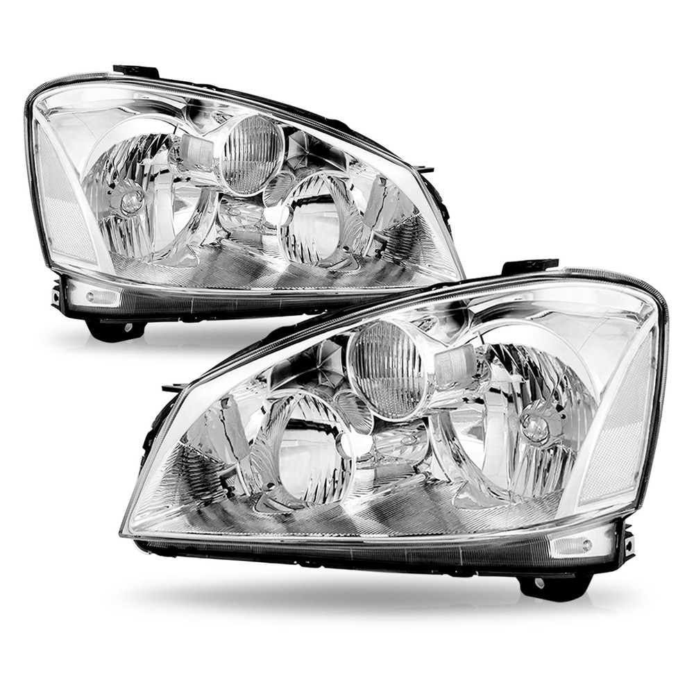 Headlight Assembly for 2005-2006 Nissan Altima Halogen Both Sides Chrome