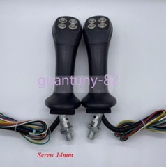 Excavator modified 4 button wood grabbing electronic control joystick handle*