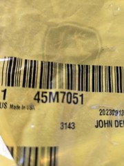 45M7051 Lift Link Upper Mounting Pin for John Deere 1023E, 1025R/ Bin 31