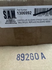 1306992 SAM Straight Blade Snow Plow Controller Replaces Blizzard #96550 NIB