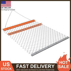 Heavy Duty Drag Harrow 4×5 ft Chain Harrow Lawn Rake ATV UTV Tractor Attachments