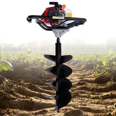 63CC 2-Stroke Gasoline Hole Digger, 3HP Lawn Drilling Machine, Post Hole Digger