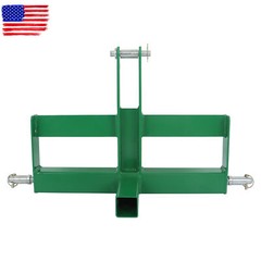 3 Point 2″ Receiver Hitch Drawbar W/Suitcase Weight Brackets For CAT 1 Tractor