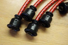 Red Belly Ford Tractor Early 8N 2N 9N Deluxe Cloth Copper Spark Plug Wire Set