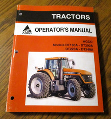 AGCO DT240A DT220A DT200A DT180A Tractor Operators Maintenance Manual Original