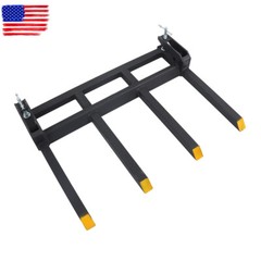 42″ Universal 2500lbs Clamp on Heavy Debris Fork For Tractor Skid Steer Buckets