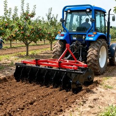 MMS 5FT 3 Point Notched Disc Harrow Plow Attachment for Cat 1 Tractor Disc Plow