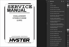 HYSTER FORKLIFT (L005) H4.50XM SERVICE REPAIR SHOP PARTS MANUAL PDF USB