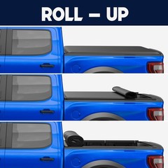 8Ft Roll Up Tonneau Cover for Sierra 2500HD/3500HD 2015-2018