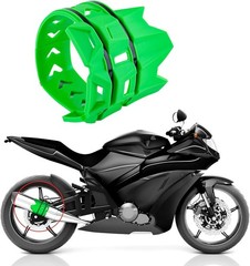 Motorcycle Universal Exhaust Heat Shield Cover Muffler Pipe Guard Color: green