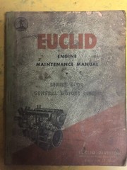 Euclid General Motors 6-110 Series Engine Maintenance Shop Service Manual GM