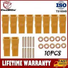 1U3202 Bucket Teeth with Pins 8E6208 Retainers 8E6209 for J200 Series – 10 Sets